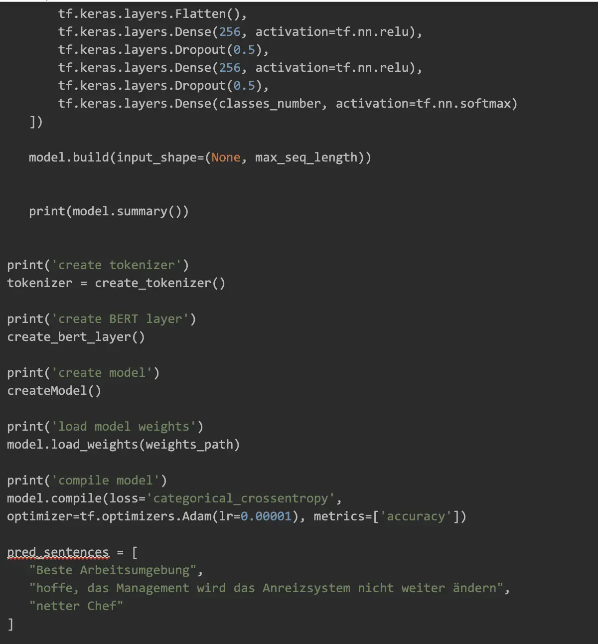 creating tokenizer and loading model weights